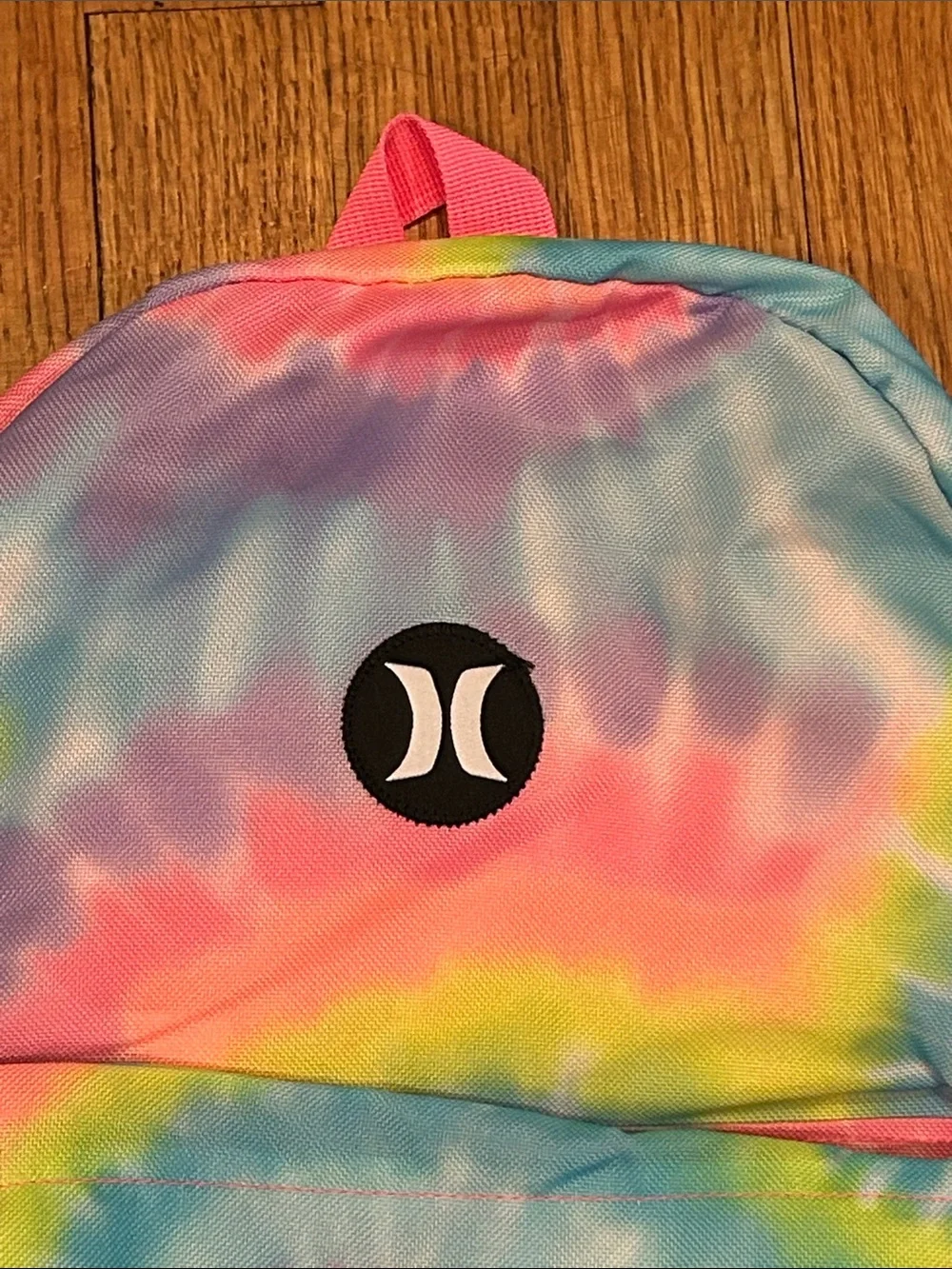 Hurley Kids Tie-Dye Spiral Backpack - Pink, Blue & Yellow